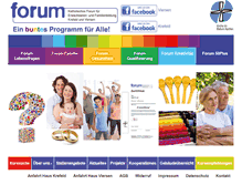 Tablet Screenshot of forum-krefeld-viersen.de